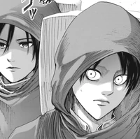 Eren und Mikasa brechen auf