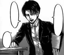 Levi discute con la sua Squadra il piano da mettere in atto per difendersi dal Reparto Centrale del Corpo di Gendarmeria