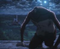 The Beast Titan atop Wall Rose