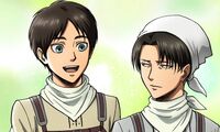 Eren talks with Levi