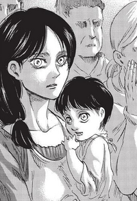 Carla with a baby Eren