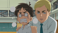 Erwin asks Eren a question