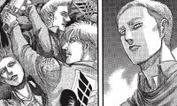 Erwin envisions his fallen comrades anger toward him