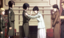 Kiyomi azumabito heureuse de retrouver mikasa