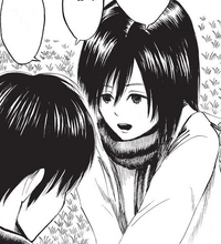 Mikasa wakes up Eren