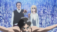 Rod and Historia touch Eren