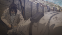 Eren cuts off his leg