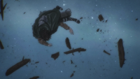 Levi is blown away by the explosion