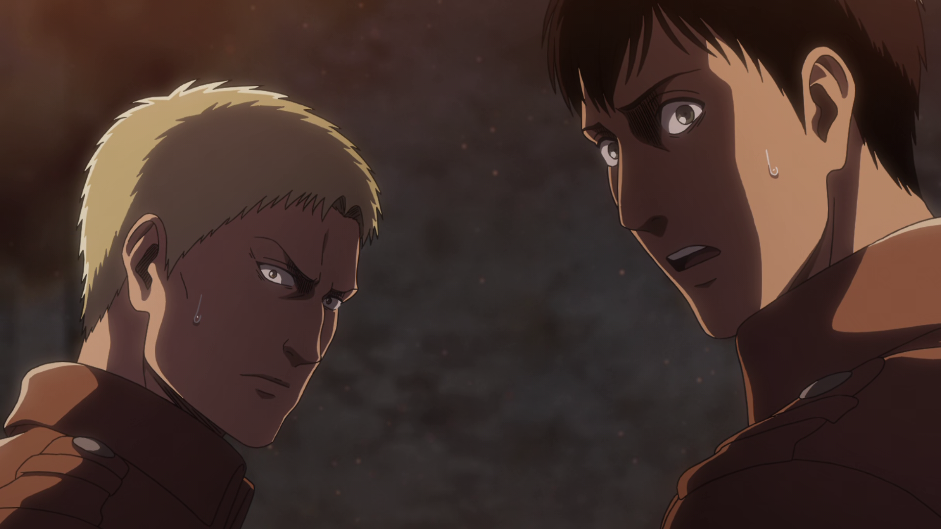 Shingeki No Kyojin: Reiner e Bertolt revelam ser Titãs (DUBLADO) - BiliBili