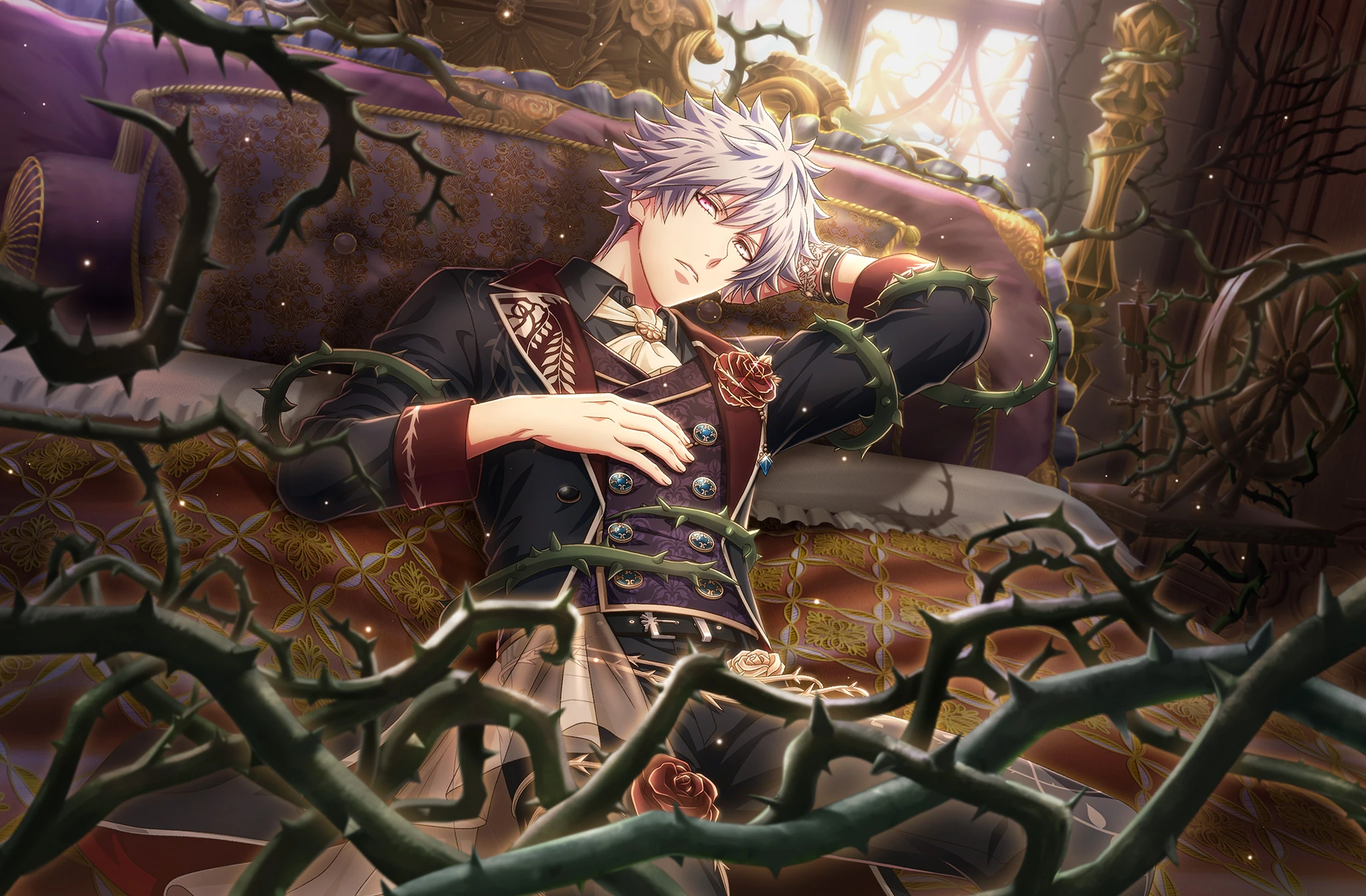 ranmaru★ Ranmaru Kurosaki (Briar Rose's Protection) | Shining Live Wiki