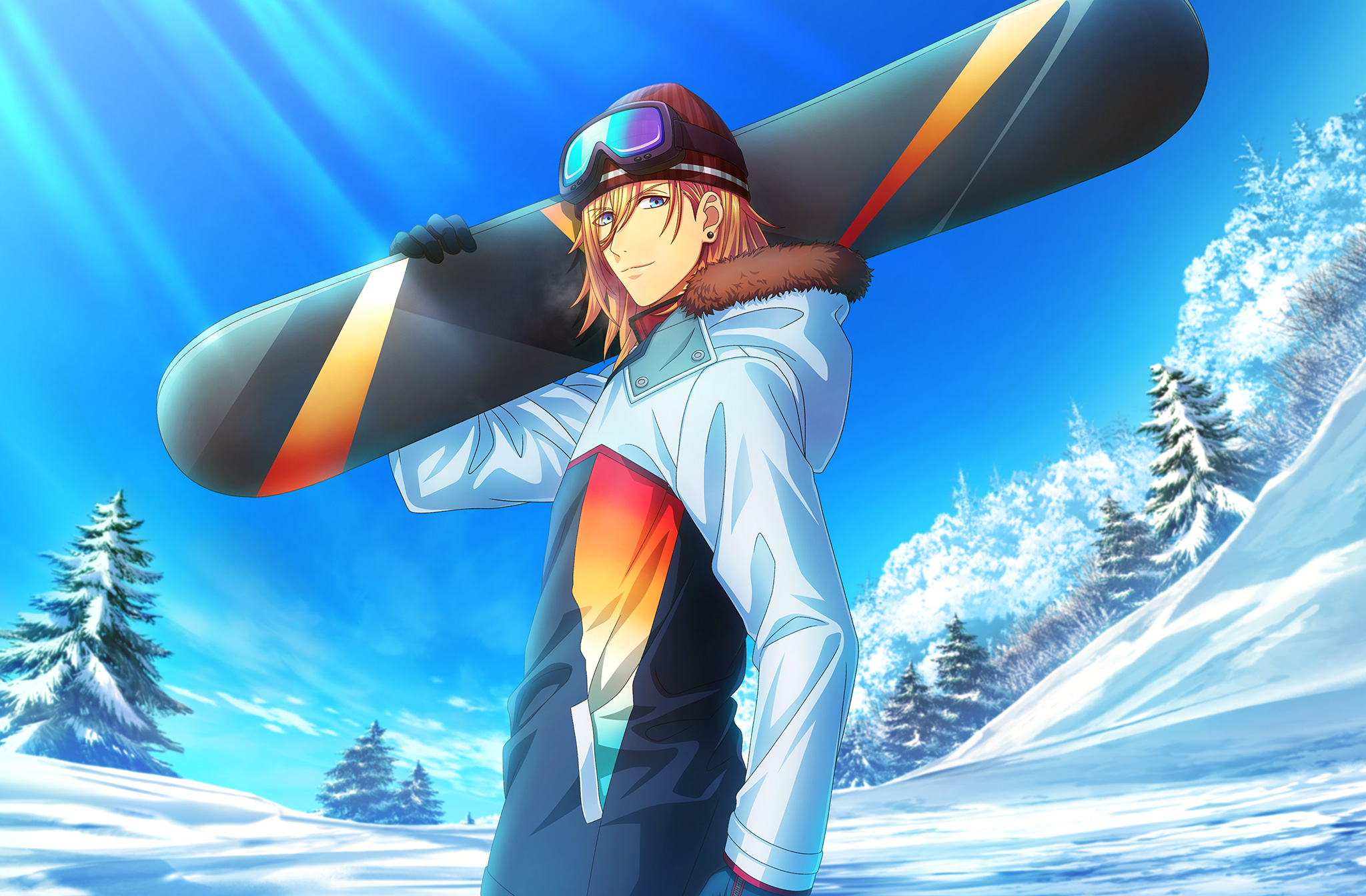 Snowboarding Anime Chick Getting Air