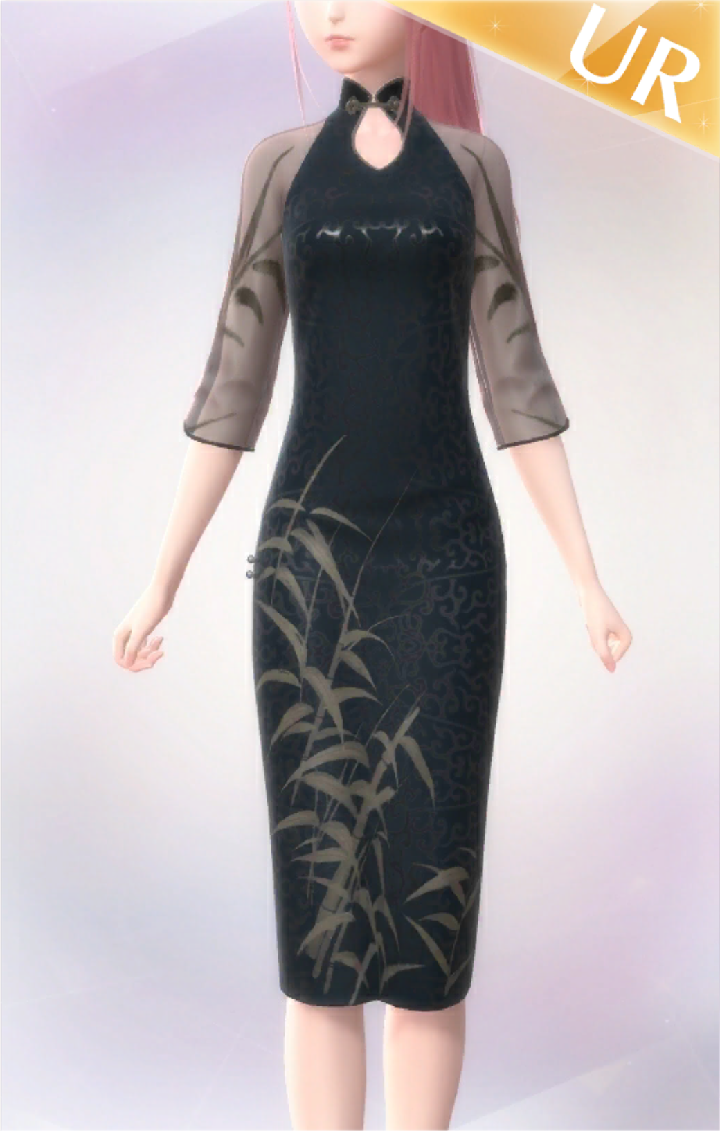 Women Short Sleeves Cheongsam Dress Chinese Style Stand Collar High Slit  Long Skirt Retro Large Size Dress - Walmart.ca