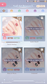 Nail Art Research screen