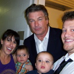Alec Baldwin and his family with Ben Wright