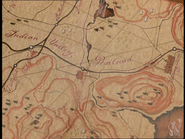 Map of the Indian Valley with Shining Time, Muffle Mountain, Fort Farley, Dillylick, Butter Town and Doodle Haven.