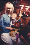 Britt Allcroft with The Band