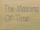 The Meaning of Time