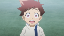 Hayato sees Shinkalion E5 for the first time