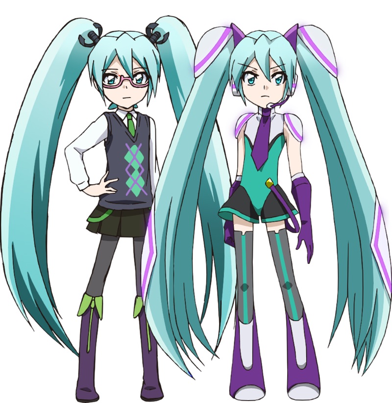 Hatsune Miku  All 3 Versions Shoved  Happy  Waifuocity