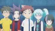 Hayato along with the rest of Team Ōmiya members as well as Miku Hatsune