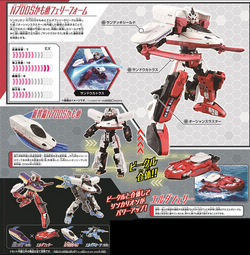 バンダイ フリスビー ルリオナカミ & キバダカン セット Plarail Shinkalion CW E8 Tsubasa (Toy) | Shinkalion Wiki