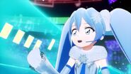 Miku as a singer in the movie