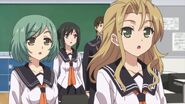 Both Sakaki and Aikawa watching as Mio reveals her and Basara's relationships