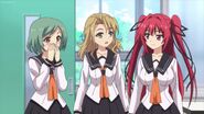Sakaki and Aikawa walking with Mio