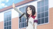 Rikka giving her speech during the sports festival