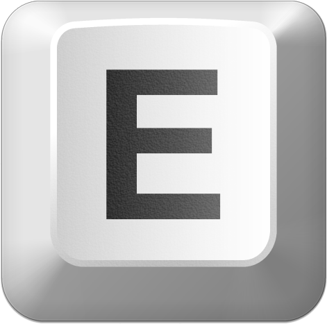 Keyboard key e