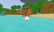 Tailed Spirit Bomb and Roar attack