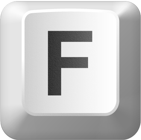 Keyboard key f