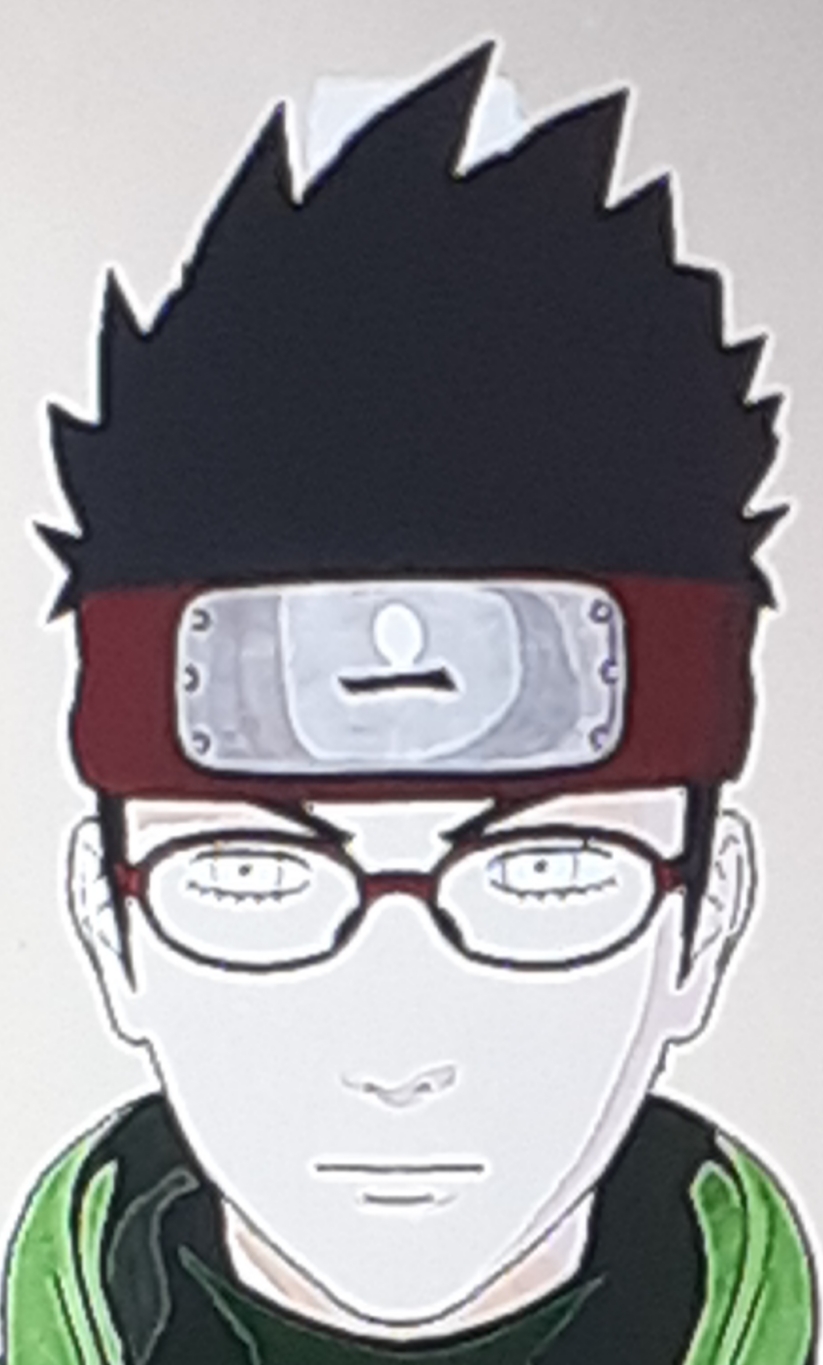 sarada uchiha, uchiha, ninja, anime, red glasses, re