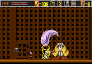 Boss fight with the Ninja Master.