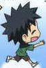 Takeru as a chibi on the cover of Volume 1.