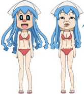 Ayumi in her Squid Girl costumes