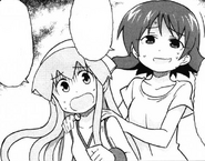 Aiko insisting she and Ika Musume are friends.