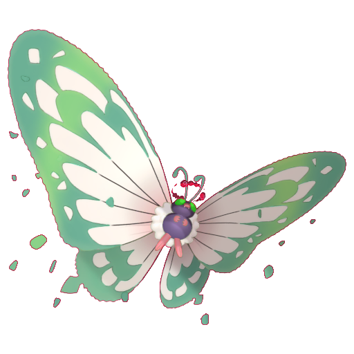 shiny butterfree pokemon