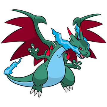 Mega shiny charizard, charizard, fire, flying, mega, pokemon