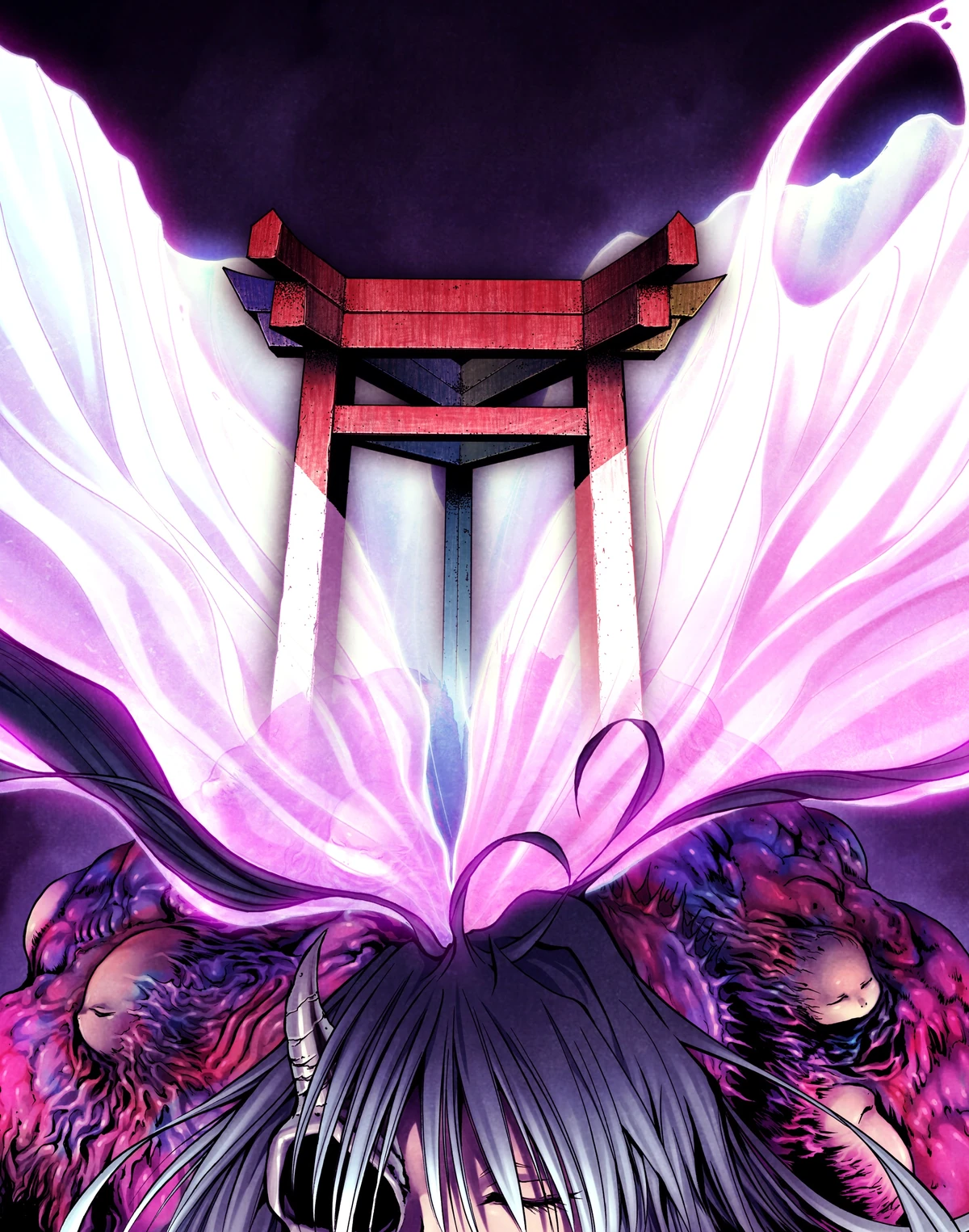 Hajun kajiri kamui kagura. Дистурбед маскот. Магия стихий фэнтези. Бог заклинающий демонов. Маг молнии.