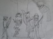 Animal Group 2: DJ (Raccoon), Rfldsza (Ram), Caring (Fox), Senshi (Chamelion) and Zeon (Narwhal).