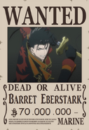 Barret Eberstark's Wanted Poster