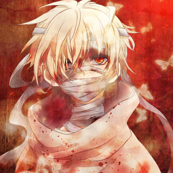 Katana, red, characters, scar, art, bandage, swordsman, red scars anime HD  wallpaper | Pxfuel