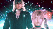 Snow and Serah at the end of Lightning Returns