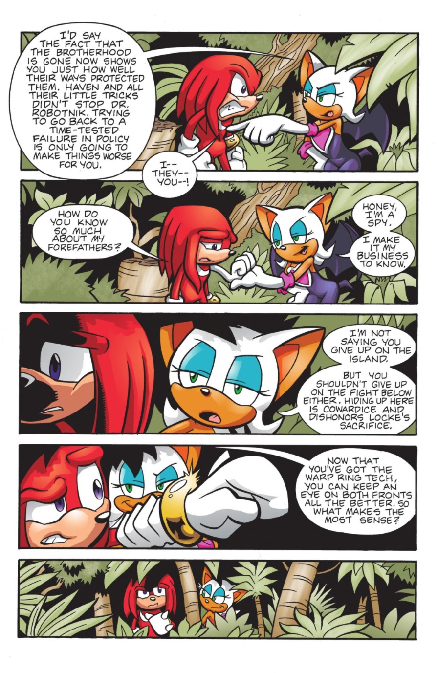 knuckles and rouge and sonic