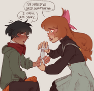 Rwby freckles should have said something