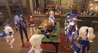 The Knights, Diluc and Venti organizes Jean’s surprise party