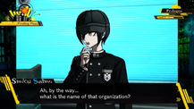 Shuichi being interest in Kokichi's organization