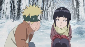 Naruto saves Hinata from the bullies.
