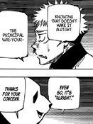 Yuji is concerned for Panda after Yaga's death